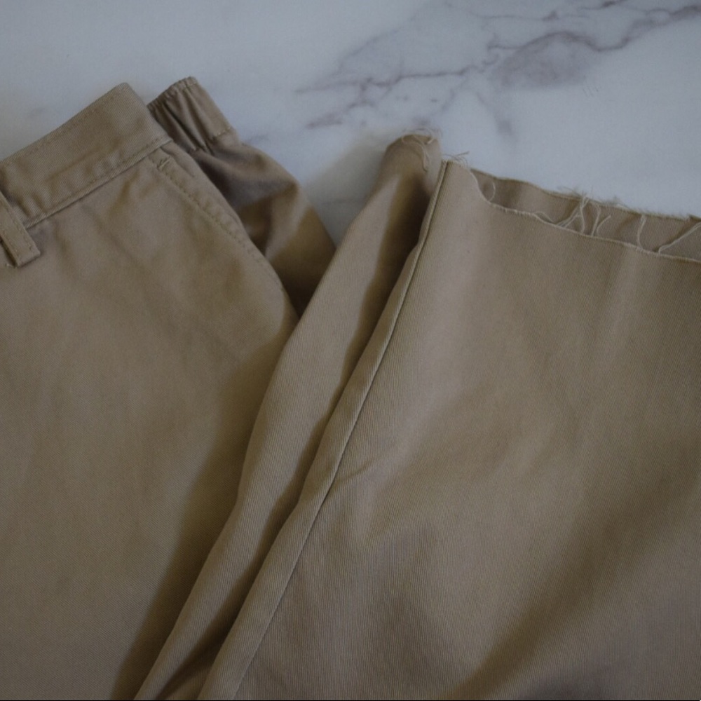 Lands’ End Straight Leg Khaki Pants